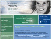Tablet Screenshot of praxis-olbertz.de